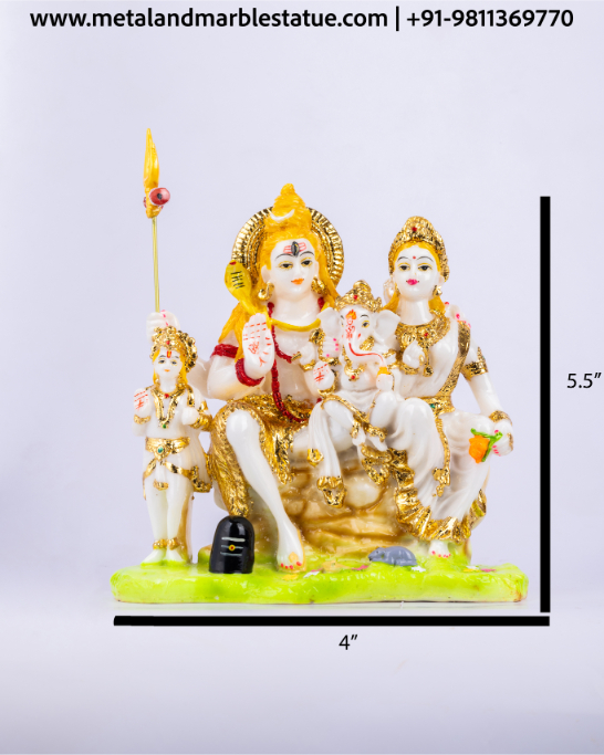 Lord Shiv-Parvati 8"X9"