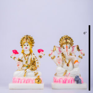 Lakshmi-Ganesha 6.5" X 6"