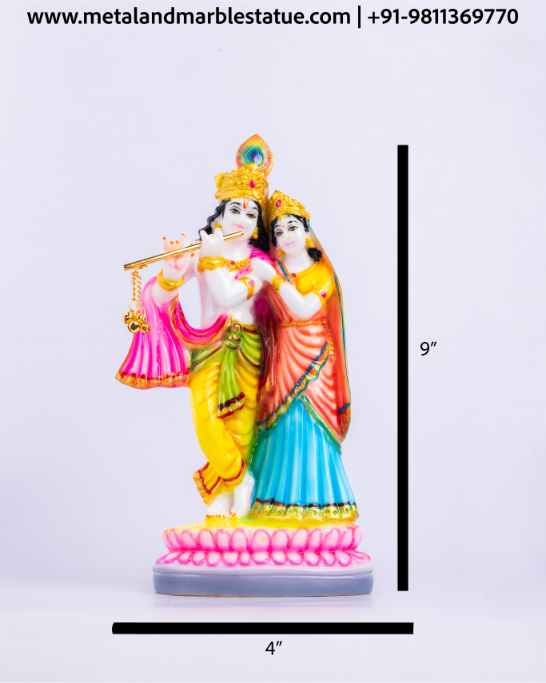 Radhe Shyam Statue 4" X 9"