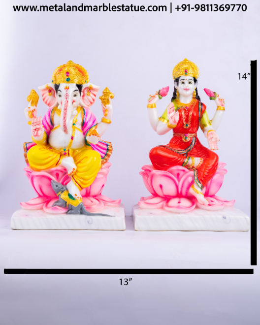 Lakshmi-Ganesha 13"X14"