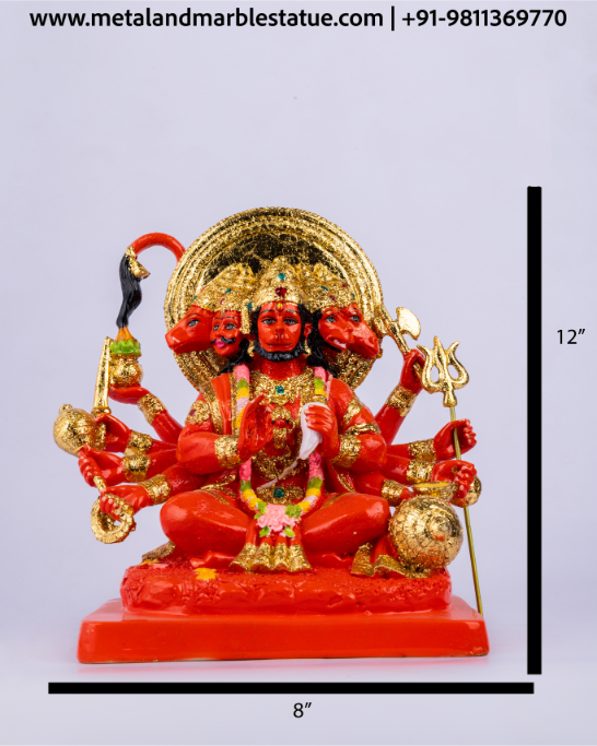 Panchmukhi Hanuman 8"X12"