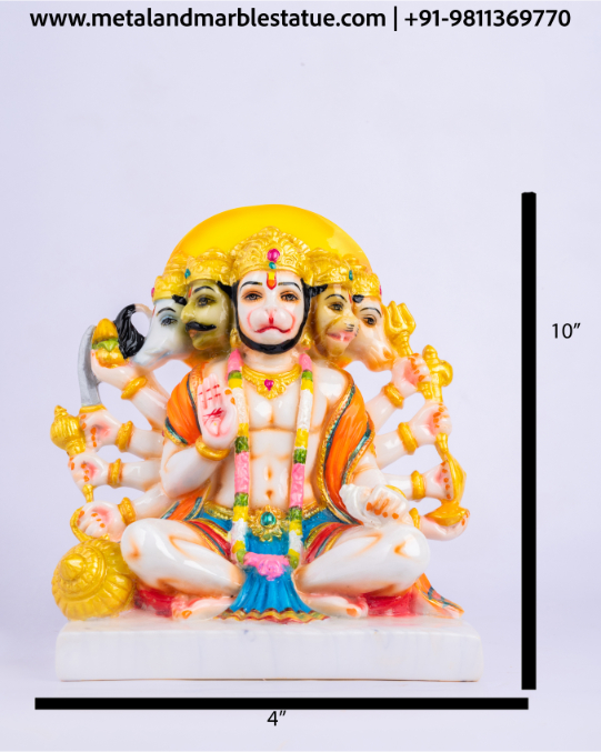 Panchmukhi Hanuman 4"X10"