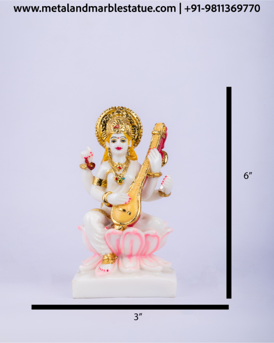 Maa Sharaswati 3" X 6"