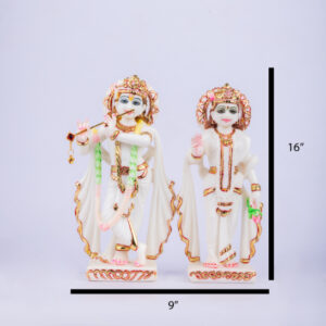Radhe-Krishna Statue 9" X 16"