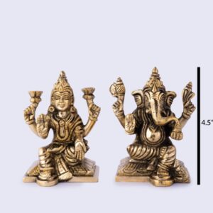 Lakshmi-Ganesha 4.5"