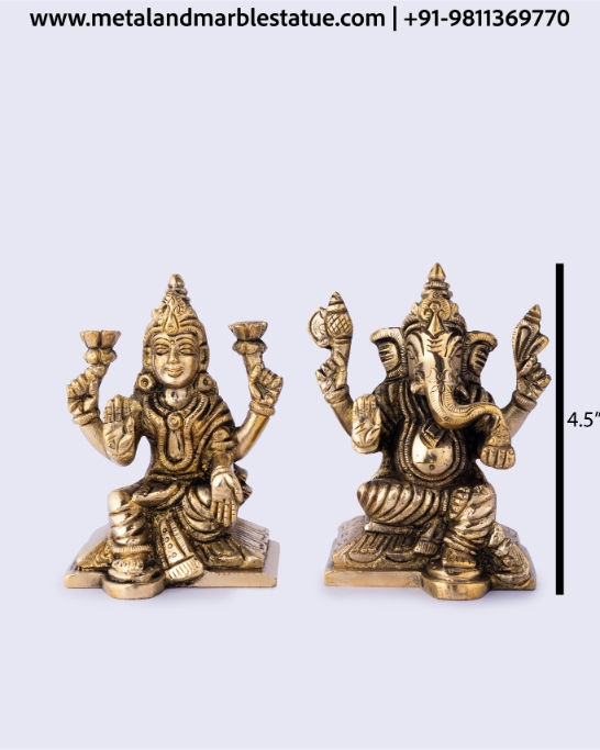Lakshmi-Ganesha 4.5"